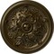 Ekena Millwork Katheryn Ceiling Medallion (Fits Canopies up to 2 1/8"), Hand-Painted Brass, 14 1/2"OD x 2 3/4"P CM14KTBRS - alternate 1